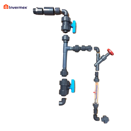 Injection arm with manual valve