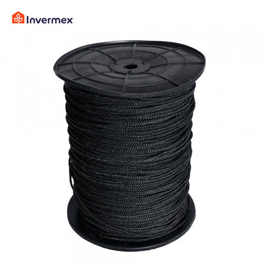 Black polypropylene rope