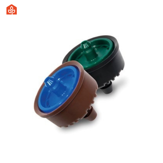 Gotero pinchado autocompensante y antidrenante